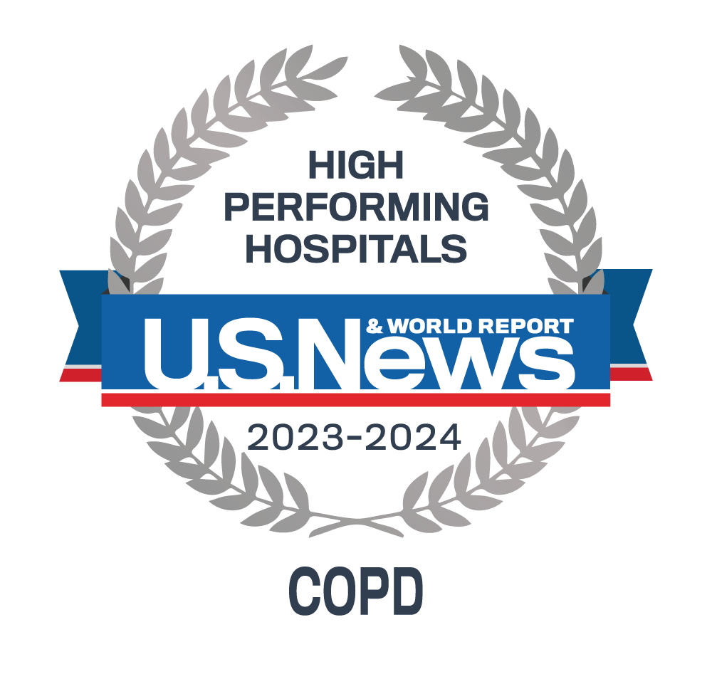 US News and World Report HIgh Performing COPD specialty logo