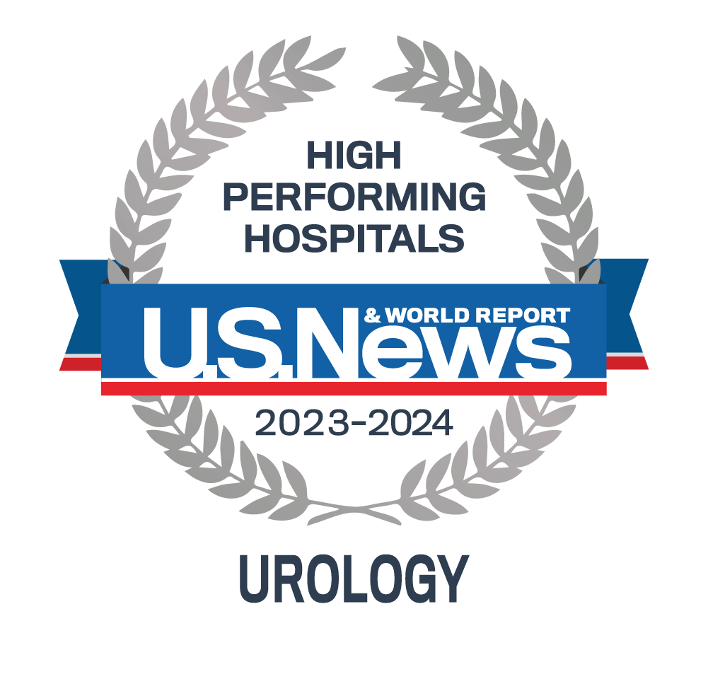 US News High Performing Hospital Award Badge - Urology