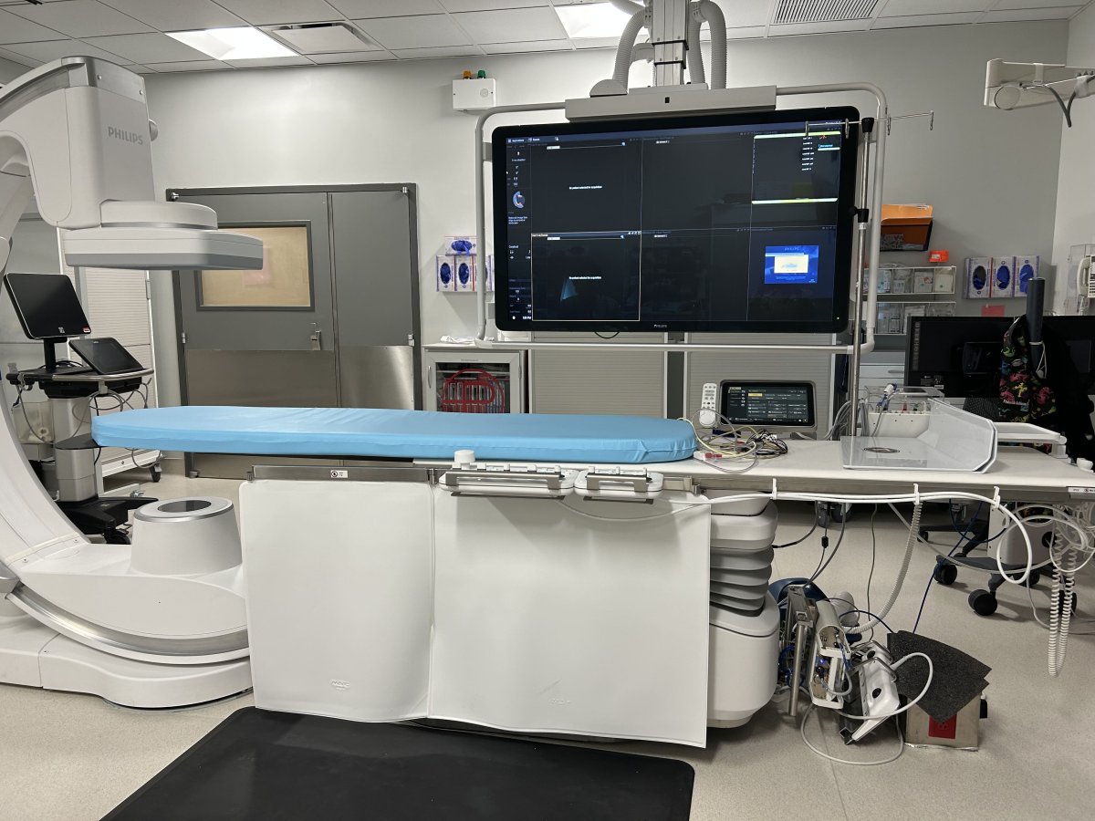 Neurosurgical procedure suite at GW hospital