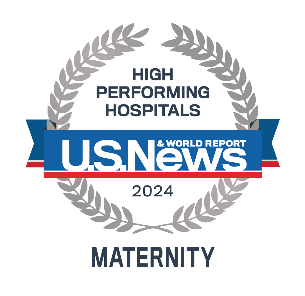 Noticias de EE. UU. e informe mundial Mejores hospitales regionales Logotipo de especialidad de maternidad