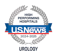 US News and World Report High Performing Urology specialty logo