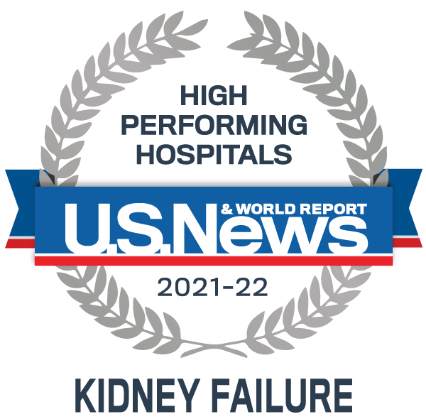 Premio de hospitales de alto rendimiento de US News - Insuficiencia renal