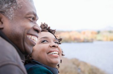 Senior couple outdoors