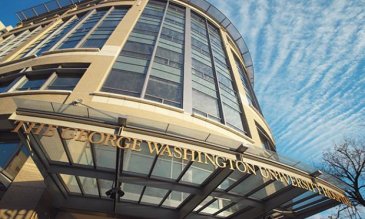 Front entrance to GW Hospital