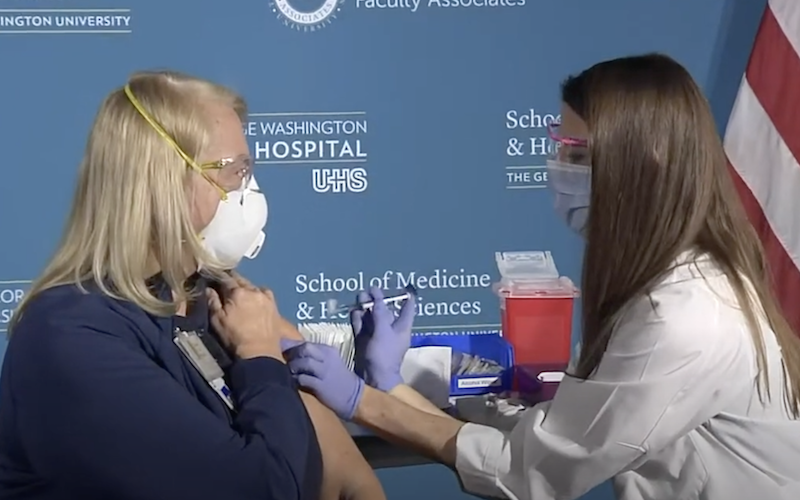 GW Hospital Hosts National Ceremonial COVID-19 Vaccination Kick Off Event