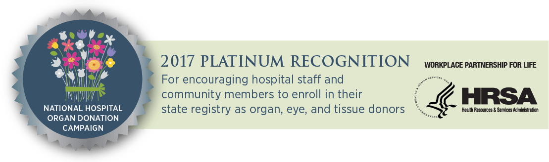HRSA Platinum Recognition